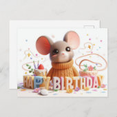 Happy Birthday Wenskaarten Briefkaart (Voorkant / Achterkant)