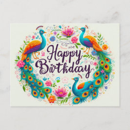 Happy Birthday Wenskaarten Briefkaart