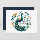 Happy Birthday Wenskaarten Briefkaart (Voorkant / Achterkant)