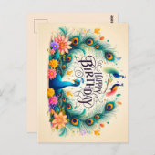 Happy Birthday Wenskaarten Briefkaart (Voorkant / Achterkant)