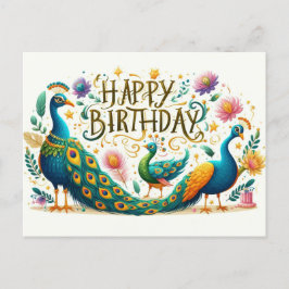 Happy Birthday Wenskaarten Briefkaart