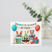 Happy Birthday Wenskaarten Briefkaart (Staand voorkant)