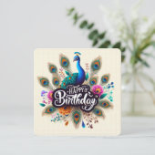 Happy Birthday Wenskaarten Feestdagenkaart (Staand voorkant)