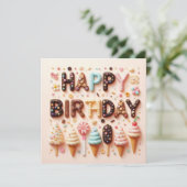 Happy Birthday Wenskaarten Feestdagenkaart (Staand voorkant)