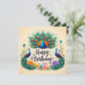 Happy Birthday Wenskaarten Kaart (Staand voorkant)