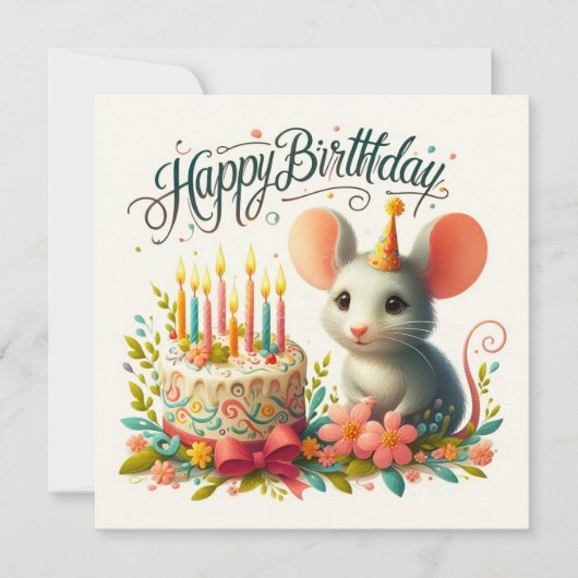 Happy Birthday Wenskaarten Kaart (Voorkant)