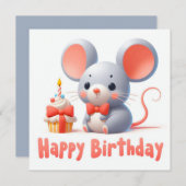 Happy Birthday Wenskaarten Kaart (Voorkant / Achterkant)