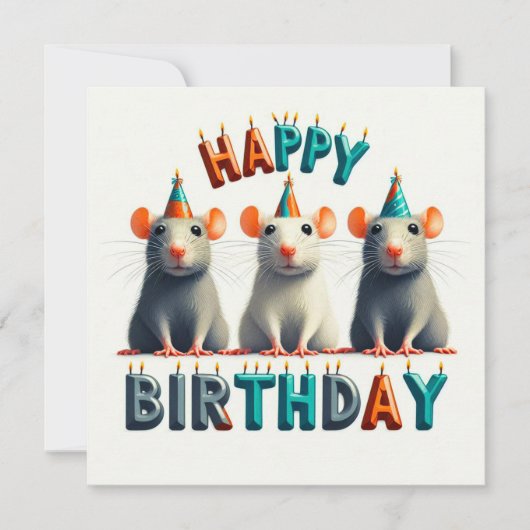 Happy Birthday Wenskaarten Kaart (Voorkant)