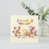 Happy Birthday Wenskaarten Kaart (Staand voorkant)