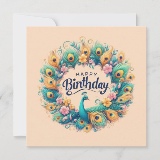 Happy Birthday Wenskaarten Kaart (Voorkant)