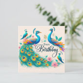 Happy Birthday Wenskaarten Kaart (Staand voorkant)