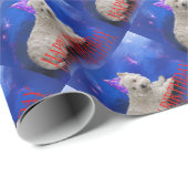 Happy Birthday Westie Cadeaupapier (Rol Hoek)