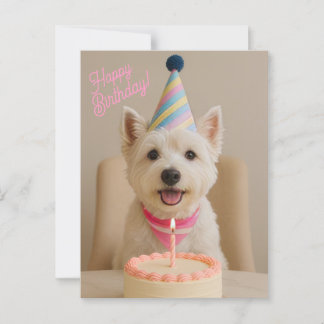 Happy Birthday Westie Verjaardag Kaart