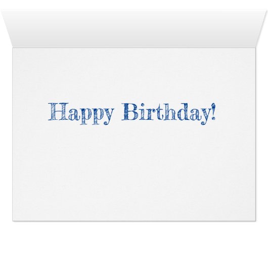 Happy Birthday Whimsical Cupcake Pika Illustratie (Binenzijde Horizontaal (Onderkant))