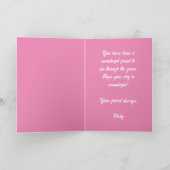  Happy Birthday Whimsical Floral Kaart (Binnen)