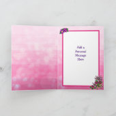 Happy Birthday Whimsical Girl met Flowers Kaart (Binnen)