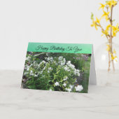 Happy Birthday  White Field of Flowers Kaart (Gele Bloem)