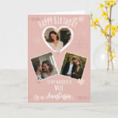 Happy Birthday Wife card Kaart (Gele Bloem)