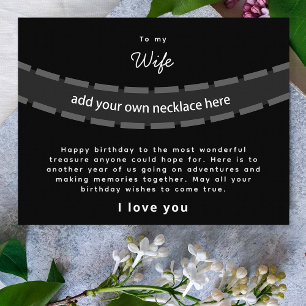 Happy Birthday Wife Gift Jewelry Kaart