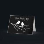 Happy Birthday Wife Special Friend, Two Birds Kaart<br><div class="desc">Happy Birthday Wife and Special Friend,  Two Birds chatting to each other.</div>