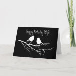 Happy Birthday Wife Special Friend, Two Birds Kaart<br><div class="desc">Happy Birthday Wife and Special Friend,  Two Birds chatting to each other.</div>