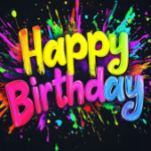 Happy Birthday  Wijn Etiket