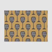 HAPPY BIRTHDAY WIJNGLAS Modern Custom Party Tissuepapier (Voorkant)