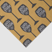 HAPPY BIRTHDAY WIJNGLAS Modern Custom Party Tissuepapier (Detail)