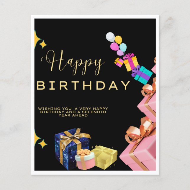 Happy Birthday wil (Voorkant)