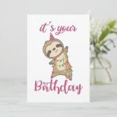 Happy Birthday wil je graag luide kinderslot. Kaart (Staand voorkant)