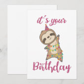 Happy Birthday wil je graag luide kinderslot. Kaart (Voorkant / Achterkant)