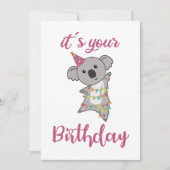 Happy Birthday wil jullie Koala Cute Animals en Kaart (Voorkant)