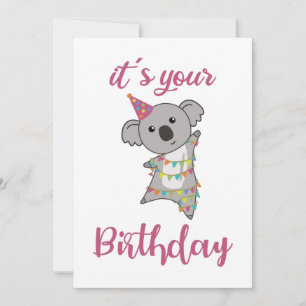 Happy Birthday wil jullie Koala Cute Animals en Kaart