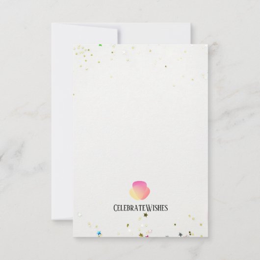 Happy Birthday wil Kaart (Achterkant)