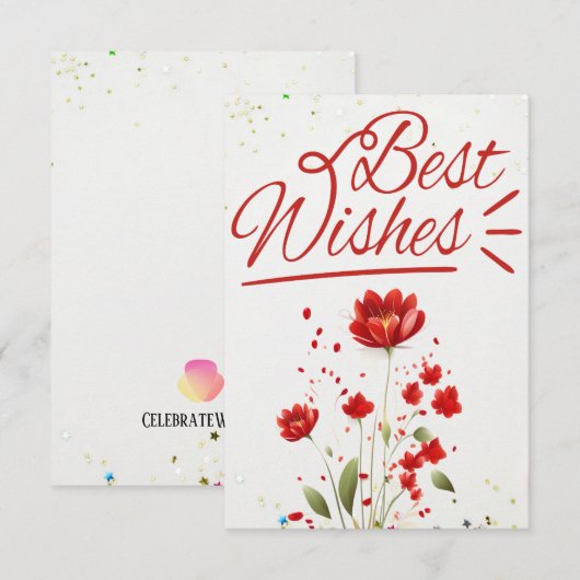 Happy Birthday wil Kaart (Voorkant / Achterkant)