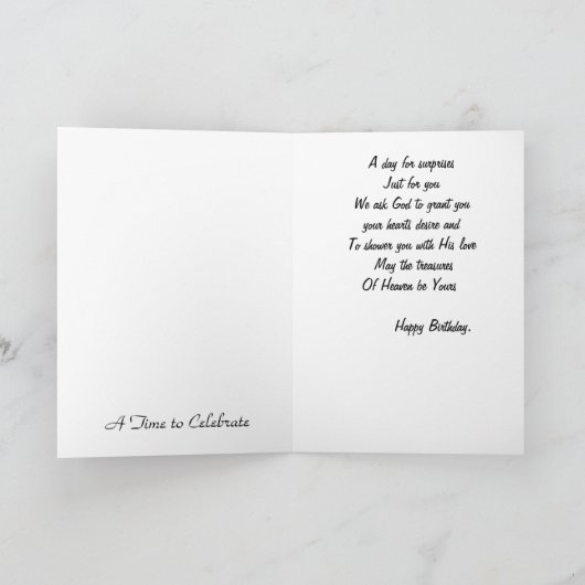 Happy Birthday wil Kaart (Binnen)