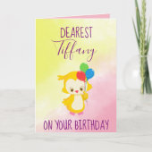 Happy Birthday wil personaliseren Kaart (Voorkant)