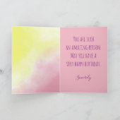 Happy Birthday wil personaliseren Kaart (Binnen)