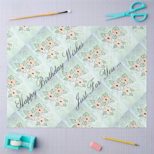 Happy Birthday wil Tissuepapier (Craft)