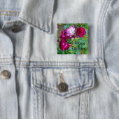 Happy Birthday Wild Blue Yonder Roos #1 Button (In situ)
