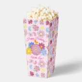 Happy Birthday Wild Flowers Garden Birds Pattern Bedankdoosjes (Popped)