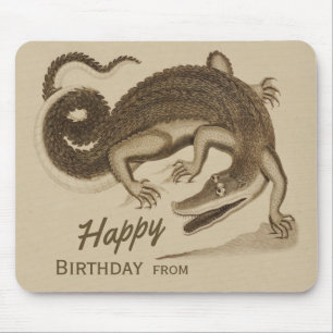 Happy Birthday Wild joyful crocodile CC0896 Muismat