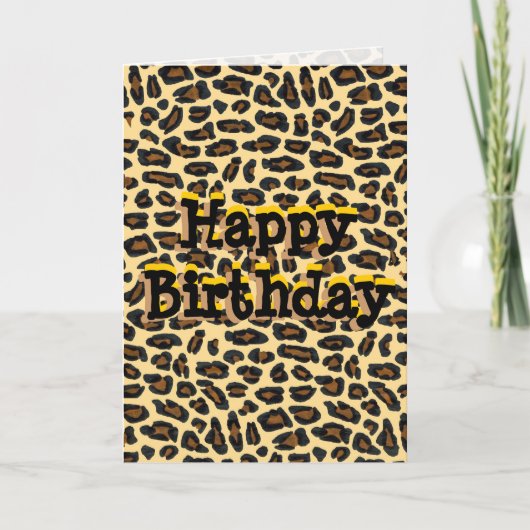 Happy Birthday Wild Man Kaart (Voorkant)