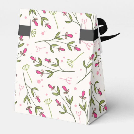 Happy Birthday -  wilde bloemen en zon Bedankdoosjes (Achterkant)