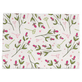 Happy Birthday -  wilde bloemen en zon Large Cadeautasje (Achterkant)