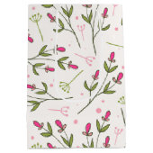 Happy Birthday - wilde bloemen en zon Medium Cadeauzakje (Achterkant)