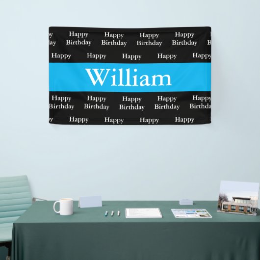 Happy Birthday William Custom Spandoek (Beurs)