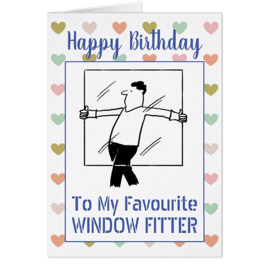 Happy Birthday Window Fitter (Voorkant)
