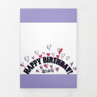 HAPPY BIRTHDAY WISH KAART PIXEL ART