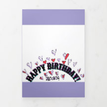 HAPPY BIRTHDAY WISH KAART PIXEL ART